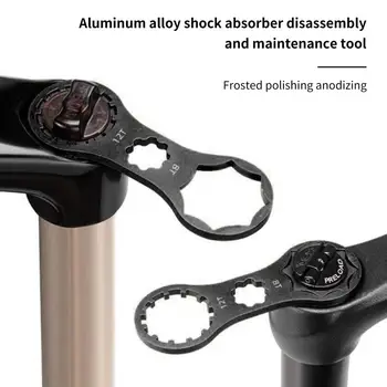 Aliaj De Aluminiu Compact, Robust Furca Fata, Instrumentul De Reparare Mini Furculita Cap Cheie Anodizare Întreținere Biciclete