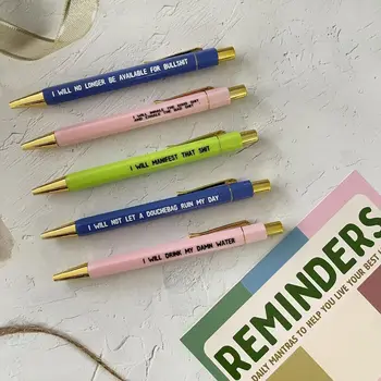 Amuzant Pixuri Colorate Proteste Citate Stilou Pentru Elev Cadou De Papetărie De Birou Semnătura Multifuncțional Pen