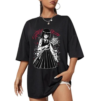 Anime-Ul Japonez Drujba Man T-Shirt Femei Mitaka Asa Supradimensionate Teen Fete Maneci Scurte Street Style Hip-Hop-Tees