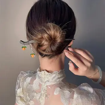 Articole Pentru Acoperirea Capului Temperament Curmal Japonez De La Pearl Ciucure Din Lemn Femei Stick De Păr Hairpin Stil Chinezesc Clamă De Păr Furculita