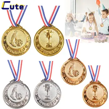 Aur Argint Bronz Medalia de Atribuire câștigătoare la Competiția de Fotbal Premii Premiul Medalie pentru Cadou Suvenir Sport în aer liber pentru Copii Jucarii