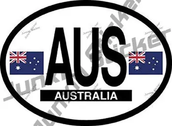 Australia Flag Oval Vinil Autocolant Australian Codul de Țară Decal pentru SUV Fereastra Barele de tăiat Mor Autocolante de Vinil, Accesorii Auto