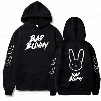 Bad Bunny Hanorac Barbati Moda Hanorac Femei Trening Barbati Hanorace Hip Hop Iepure Tricou Baiat Haine Bărbați Haine de Rapper
