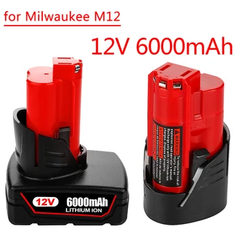 Baterie de 12V 6.8 Ah/12.8 Ah Baterie Reîncărcabilă Pentru Milwaukee M12 XC Scule electrice cu Acumulator 48-11-2402 48-11-2411 48-11-2401 MIL-12A-LI