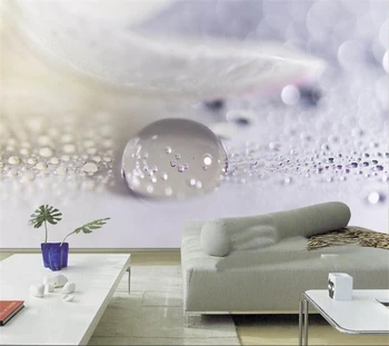 Beibehang Personalizate wallpaper 3D foto murală picături de apă de aproape microscopice picături de apă textura peisajului murale 3D tapet