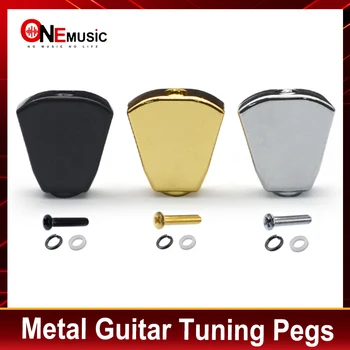 Black Metal Guitar Tuning Pegs cheile Tunere Capete de Mașini de înlocuire Butoane butoane Ocupa 6pcs