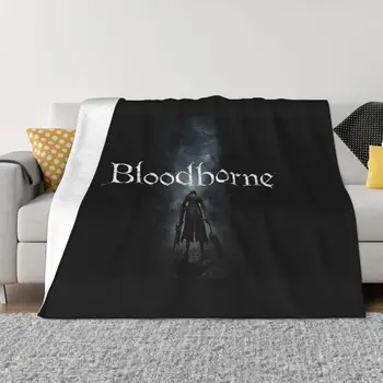 Bloodborne Joc din Fleece Pături Vechi Vânători Pătură pentru Pat Masina Usoare Dormitor Quilt