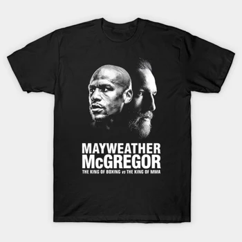 Box Vs MMA, Floyd Mayweather Vs Conor McGregor Poster T-Shirt. Vara din Bumbac cu Maneci Scurte O-Neck Mens T Shirt Noi S-3XL