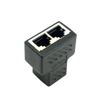 Cablecc CYSM Cablu Cat6 RJ45 8P8C Plug La Dublu RJ45 Splitter de Retea Ethernet Patch Cord Adaptor Cu Scut