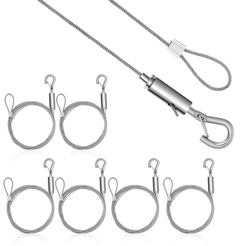 Cabluri din Oțel inoxidabil cu Cârlig de Siguranță de Imagine Agățat de Curea Cortina Cuier Rufe Instrument de Umerase Cablul de Cadre