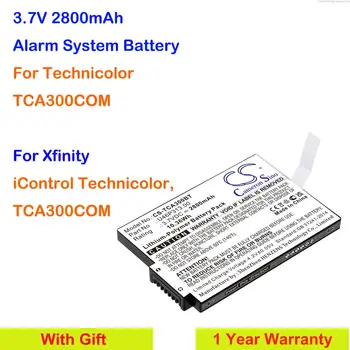Cameron Sino 2800mAh Sistem de Alarma Baterie U46P313.00 pentru Technicolor TCA300COM, Pentru Xfinity iControl Technicolor