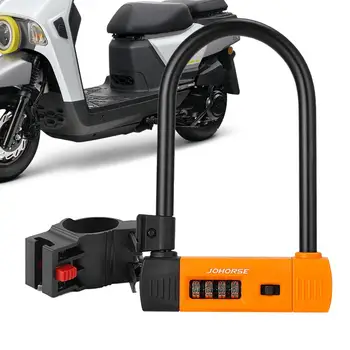 Combo Bicicleta, U-Lock Standard Grele Bicicleta Combinație De Blocare U Zbaturi De Blocare Cu Zbaturi De Blocare Pentru Drum De Biciclete De Munte Biciclete Electrice Și