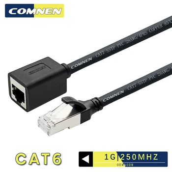 COMNEN Cat6 RJ45 Extender Cablu de sex Masculin la Feminin Conector Ethernet Rețea Pentru Cat6 Cablu Ethernet Adaptor Gigabit pentru PC Gamer