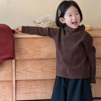 Copii coreean Purta 2023 Iarna Noi, Băieți și Fete, Copii de Jos Tricoul Dublă față-verso Compozit Îngroșat Interior