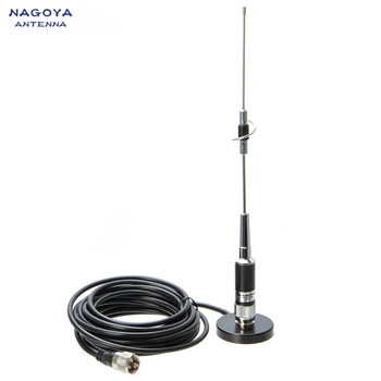 CR-77 144/430Mhz Bandă Largă Antena cu MB60 PL259 5M UHF de sex Masculin Auto Mobile Antena Coaxial Cablu MINI Bază Magnetică Pentru șuncă