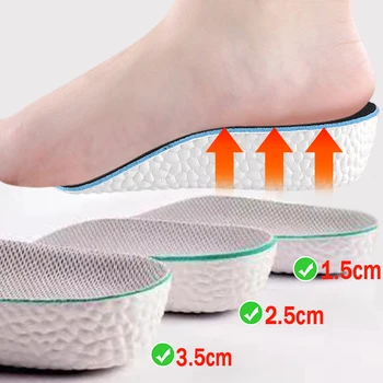 Creșterea înălțime Branțuri pentru Bărbați Pantofi pentru Femei Spumă cu Memorie Picioare Plate Suport Arc Semele Ortopedice Adidași cu Toc Ridica Pantofi Tampoane