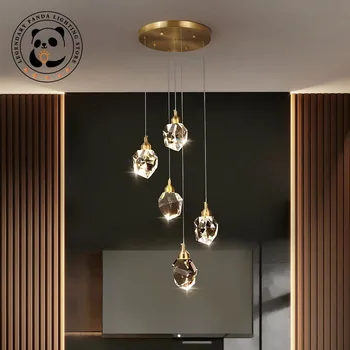 Crystal LED Lumini Plafon Pandantiv Home Decor Modern, Simplu Pandantiv Candelabru Living, Dormitor, Sala de Mese Bar Lămpi Lampara