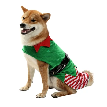 Câine de Crăciun Costum de Elf, Iarna Companie Vesta Cosplay Haine pentru Puppy Small Medium Large Dogs