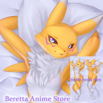 Dakimakura Anime Renamon Digimon față-Verso Imprimare de Viață-size Pernă Acoperă