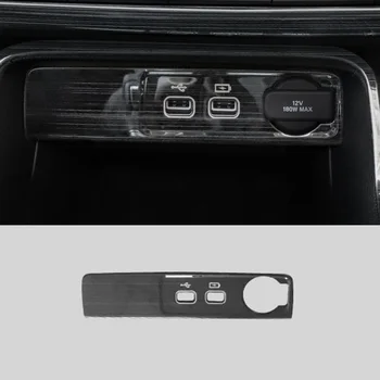 din oțel inoxidabil mașină consola centrală port USB pe panoul ornamente pentru honda civic 2021 2022 2023 accesorii auto styling decor ornamental