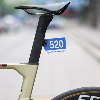Din spate Numărul de Înmatriculare Seatpost Eliberare Rapidă Bicicletă Seatpost Suport Rotund Biciclete Rutier Numărul de Înmatriculare Suport Prindere Pentru Bicicleta MTB de Ciclism