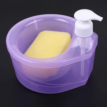 Dozator de săpun și Scruber Suport Multifunctional de spălat Vase Container