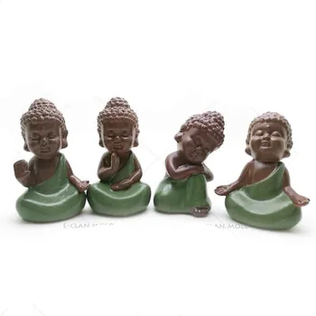 Drăguț 3D Buddha Statu Mucegai Silicon Matrite lumanari Handmade Statuie de Porțelan Mucegai de Copt Instrumente Decorative M059