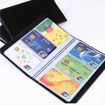 Durabil Carduri Bancare ID Card de Mare Capacitate Carduri album Sac de Depozitare Card Holder din Piele Carte de Biți Cărți de vizită Organizator