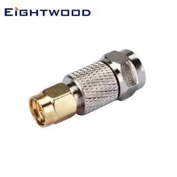 Eightwood F SMA RF Coaxial Adaptor F Plug de sex Masculin să-SMA Plug Conector tată Drept 50 Ohm