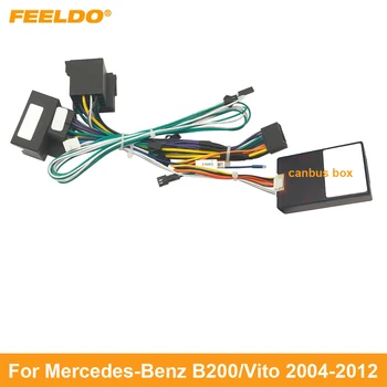FEELDO Car Audio Cabluri cu Canbus Cutie Pentru Mercedes-Benz B200 Aftermarket 16pin CD/DVD Stereo de Instalare de Sârmă Adaptor