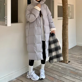 Femei Iarna Căptușit Sacou 2023 Noi Femeile Cald Gros Strat De Bumbac Coreean Liber Hooded Parka De Sex Feminin Outwear Jacket