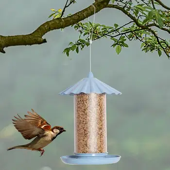 Fermelor De Păsări Pentru Exterior Hangable Sun-Proof Impermeabil Distribuitor Produse Alimentare Pentru Pasari Cardinali Chickadees Warblers Păsări Consumabile