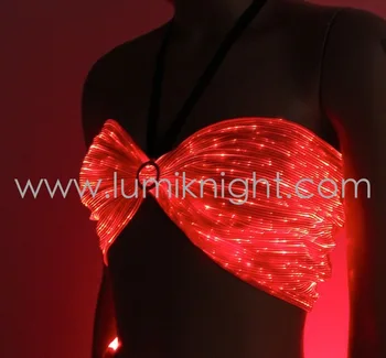 fibra optica luminoasa Sutien pentru performanță a CONDUS costum bikini Femeie costum Belly dance