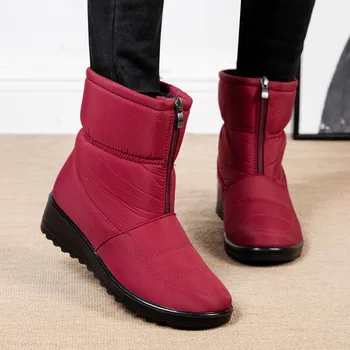 Fierbinte de Vânzare de Mari Dimensiuni Calde de Iarnă pentru Femei Cizme de Zăpadă la Modă, Confortabil Anti-Alunecare, rezistent la Uzura Casual Pantofi pentru Femei