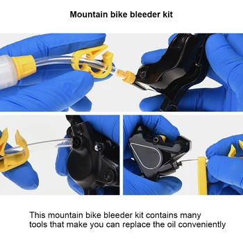 Frână de Sângerare Kit de Mountain Bike Hidraulice pe Disc Frâna Aerisire Biciclete Instrument de Întreținere Stabilite 2018STD Metal Conector