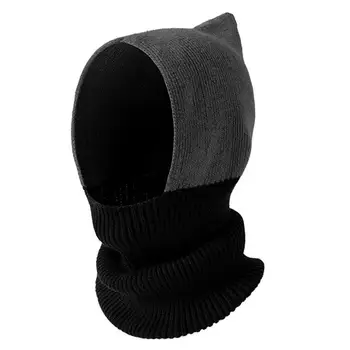 Fular Cu Gluga Pălărie Tricotate Eșarfă Tricot Pălării De Iarnă Pentru Femei Cald Cu Gluga Eșarfă Pentru Bărbați Și Femei Beanie Hat
