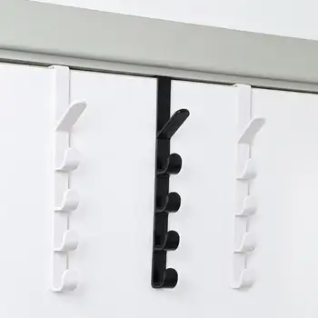 Gadget-Uri De Uz Casnic Sac Agățat Raft În Spatele Ușii Simple Lung Șir De Cârlige Bucătărie Organizator Portabil 5 Cârlige De Depozitare Cârligele