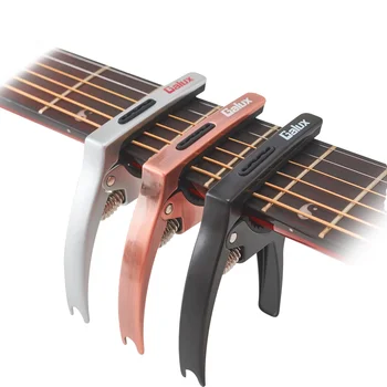Galux GC-500A Chitara Capo Multi-Funcția de Aliaj de Aluminiu Tuning Clemă pentru Chitară electro-Acustică Capotraste Guitarra