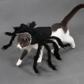 Halloween Spider Costum De Pisică Câine în condiții de Siguranță Și Non-toxice Costum de Halloween Pentru Prieten cu Blană Sănătoasă