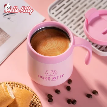 Hello Kitty Cană din Oțel Inoxidabil 316 Izolare Cuplu Birou Portabil Simplu Ceai Cafea cu Capac Acasă de Desene animate Drăguț Avansate