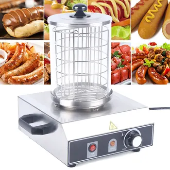 Hot Dog Maker Dispozitiv cu 0/2/4 Pâine Căldură Compartiment, Profesional Mezeluri Cald, Masina de Hot Dog, Cremwursti mai Cald