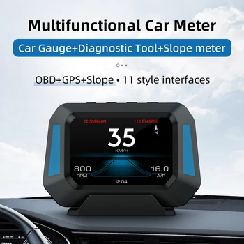 HUD Head Up Display OBD2 GPS Proiector Digital Auto OBD Vitezometru Panta Inclinometer 4x4 Off-Road Electronice, Accesorii Auto