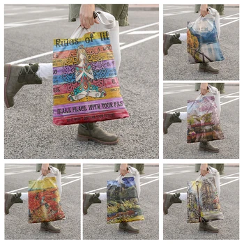 Husă de călătorie tote pungi pentru femei organizator geanta Shopper panza de sac de Cosmetice pentru machiaj de Depozitare geanta Shopper