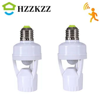 HZZKZZ LED E27 lampă de Bază Titularul Inteligent Bec Comutator 110V-240V PIR Inductie Senzor de Mișcare Infraroșu Soclu Adaptor Convertor
