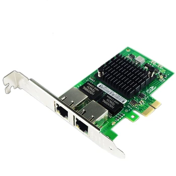 I350AM2 Chip PCI-E X1 RJ45 Desktop Dual Port Gigabit Ethernet Lan 10/100/1000Mbps Card de Interfață de Rețea Pentru I350-T2
