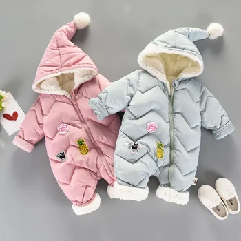 Iarna cald Salopetă pentru Copii costum nou Haine Copii Baieti Fete Salopeta Copii Salopete de Bumbac snowsuit Hanorace Imbracaminte