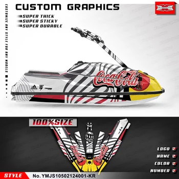 KUNGFU GRAFICĂ din PVC Autocolant Personalizat Decal Kit pentru Yamaha Waverunners Super Jet Ski 1050 SJ1050 2021 2022 2023 2024