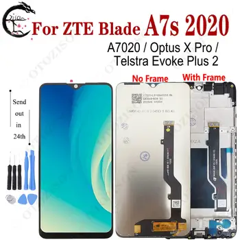 LCD Cu Rama Pentru ZTE Blade A7s 2020 A7020 Display Ecran LCD Optus X Pro / Telstra Evoca Plus 2 Touch LCD Digitizer Asamblare
