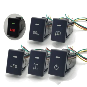 LED-uri auto DRL Diferențial Spate Puterea Oglinda Retrovizoare Încălzire Comutator Buton Montat Comutator cu Fir pentru Isuzu D-MAX