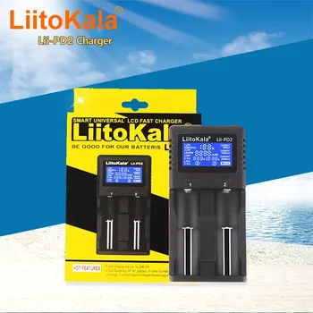 LiitoKala Lii-PD2 Baterie 18650 acumulator 3.7 V Li-ion 18650/18500/16340/26650/21700 /20700/18350/CR123A 1.2 V Baterie+Masina